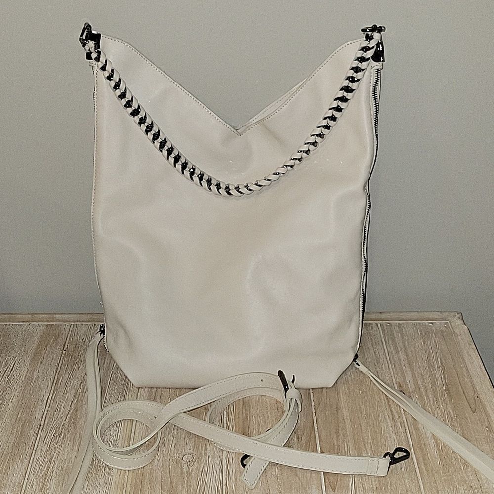 Laura Di Maggio convertible Bag Crossbody Shoulder  Off White Italian leather